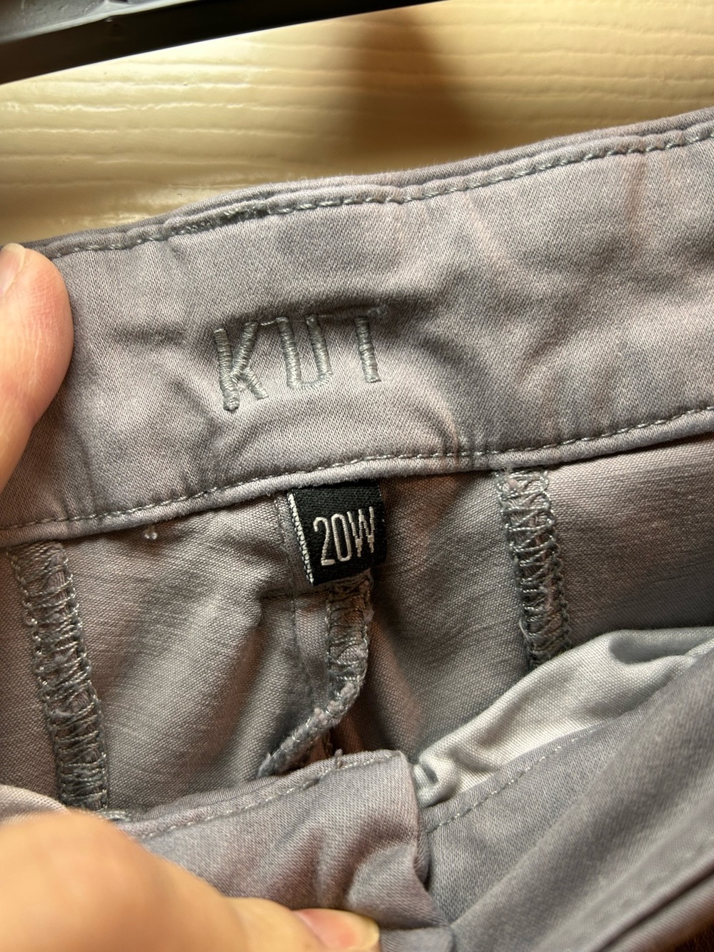 Kut from the Kloth Gray Straight-Leg Pants - Picture 5 of 5